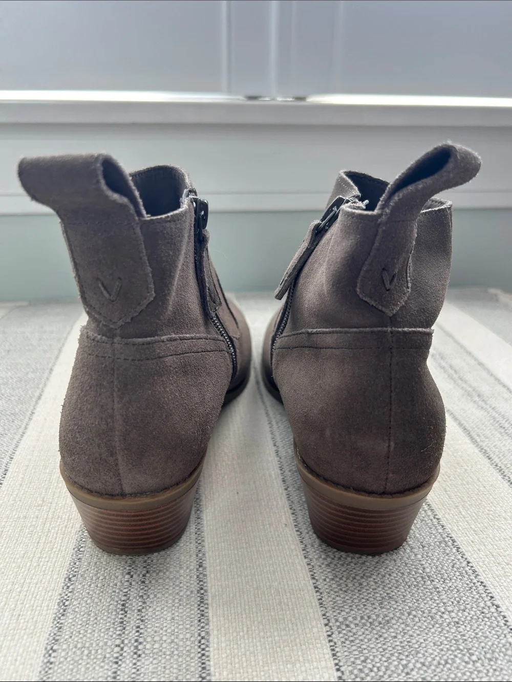 Vionic Brown Suede Ankle Booties